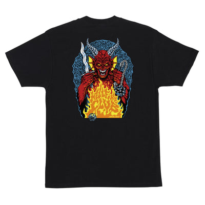 SANTA CRUZ x Stranger Things Hellfire Pit SS tee - Black