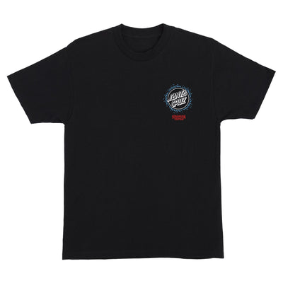 SANTA CRUZ x Stranger Things Hellfire Pit SS tee - Black