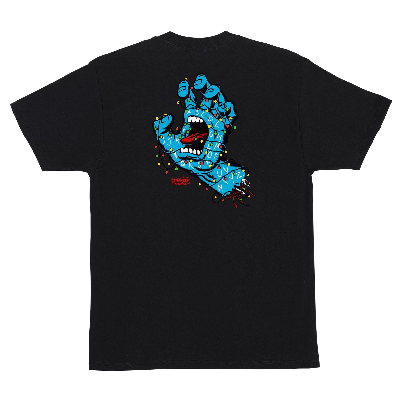 SANTA CRUZ x Stranger Things Screaming Lights SS tee - Black