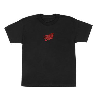 SANTA CRUZ x Stranger Things Screaming Hand Lights SS tee - Kids - Black