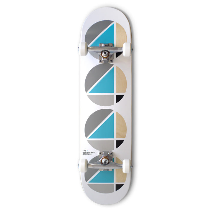 FOUR 4-Repeat skateboard - Teal White - 8.0