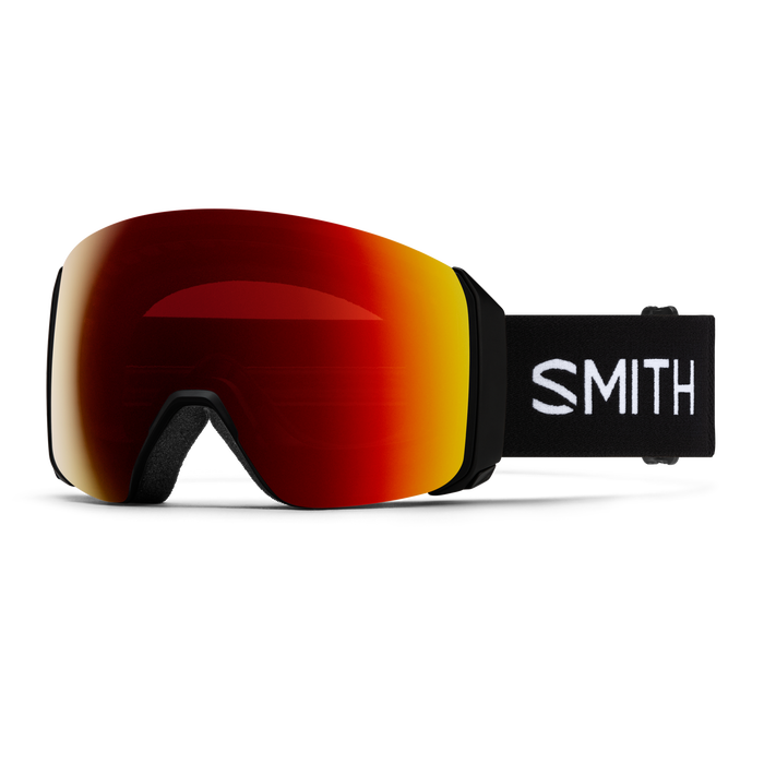 SMITH 4D Mag XL goggles - Black w/ Sun red mirror