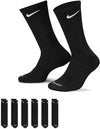 Nike Everyday Plush Cushioned  Crew Sock 6Pr  - Black