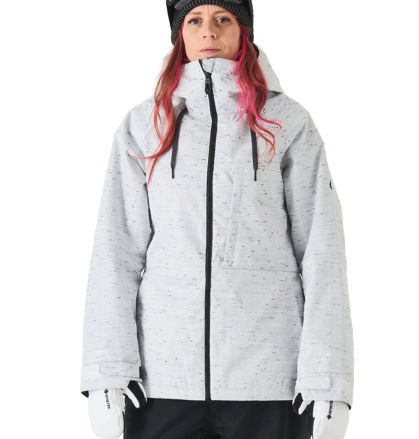 686 Athena Insulated Jacket - Womens White Slub