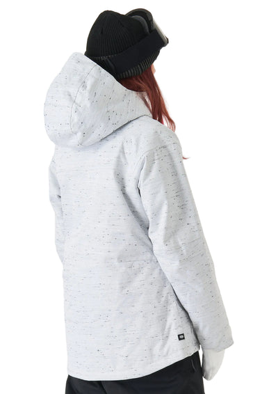 686 Athena Insulated Jacket - Womens White Slub