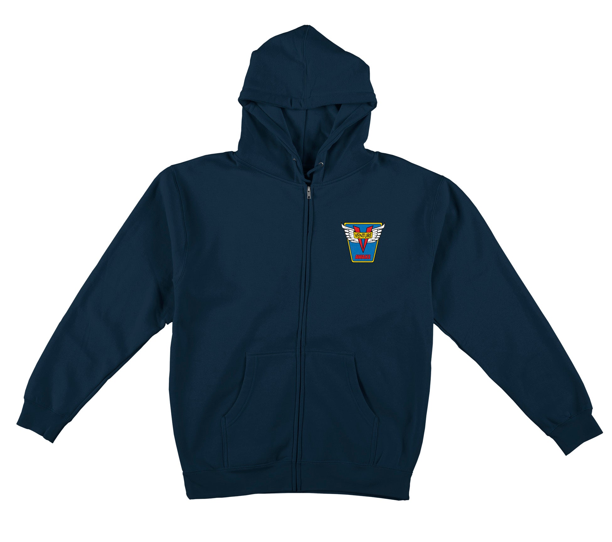 VENTURE Emblem Zip hoodie - Navy