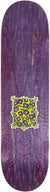 Krooked Flowers Emboss skateboard deck  - Purple - 8.06