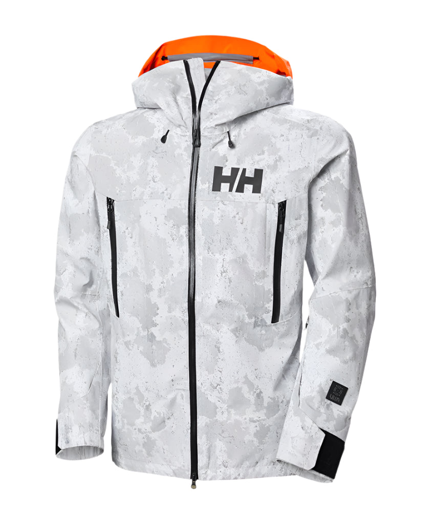 HELLY HANSEN Sogn Shell 2.0 jacket - Mens - Grey Fog Snow Camo