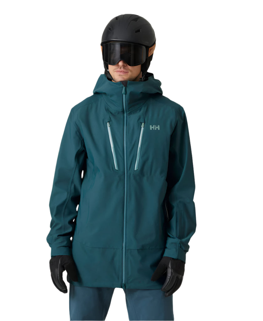 HELLY HANSEN Alpha 3L Long Shell jacket - Mens - Dark Creek