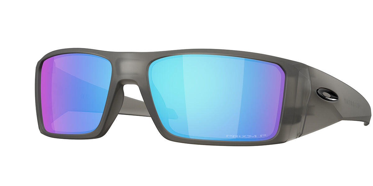 OAKLEY Heliostat Sunglasses - Blue Grey Smoke w/Prizm Sapphire Polarized