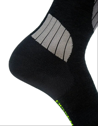 DISSENT Ski GFX Compression DL-Wool Padded sock - Unisex - Black