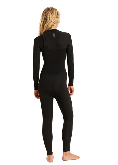 Sisstrevolution Seven Seas 3-2 Chest Zip Full Suit - Black
