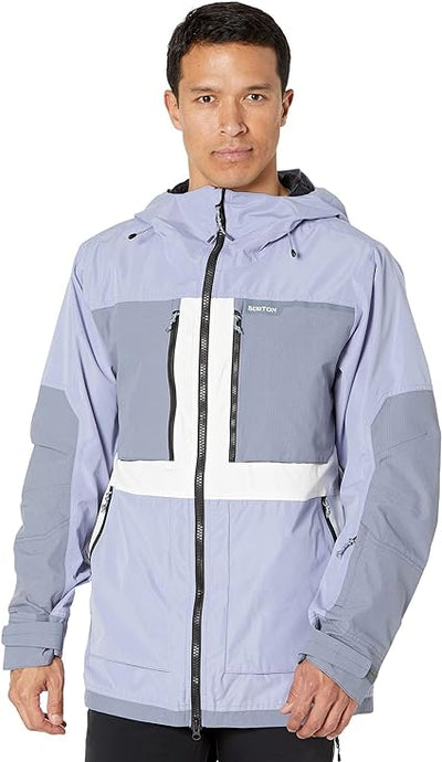 Burton Frostner Jacket Mens - Foxglove/Gray/Stout White