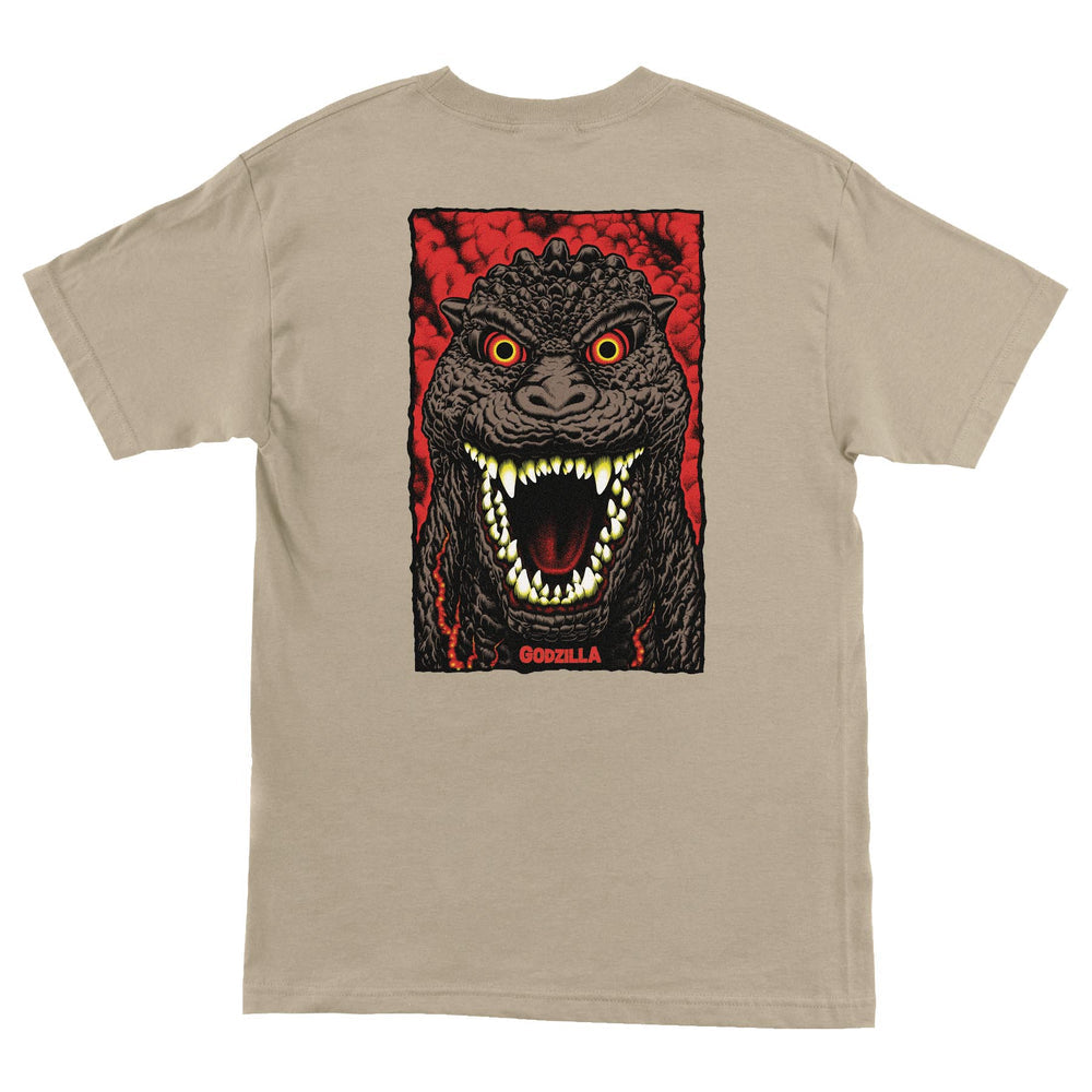 SANTA CRUZ x Godzilla Destroyer tee - Sand