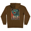 SANTA CRUZ x Godzilla Screaming Hand hoodie - Brown