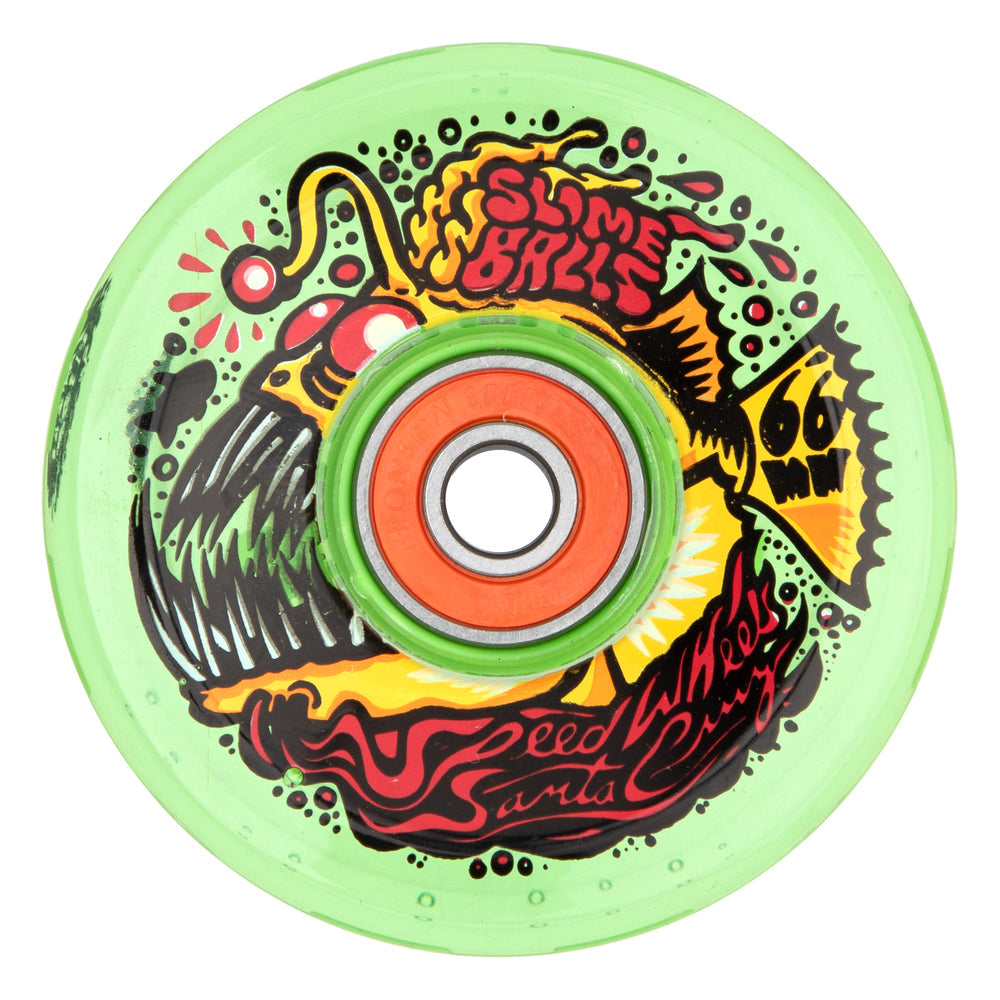 SANTA CRUZ Lightups Angler wheel - Green - 66mm