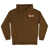 SANTA CRUZ x Godzilla Screaming Hand hoodie - Brown