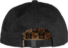 BONES Six Panel Logo snapback hat - Black / Gold