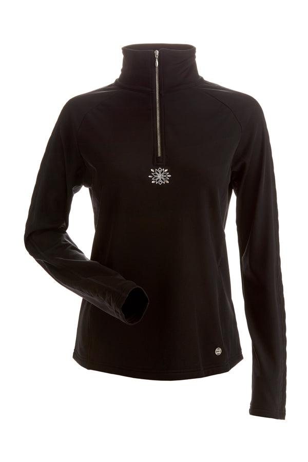 Nils Lisie T-Neck Fleece - Black