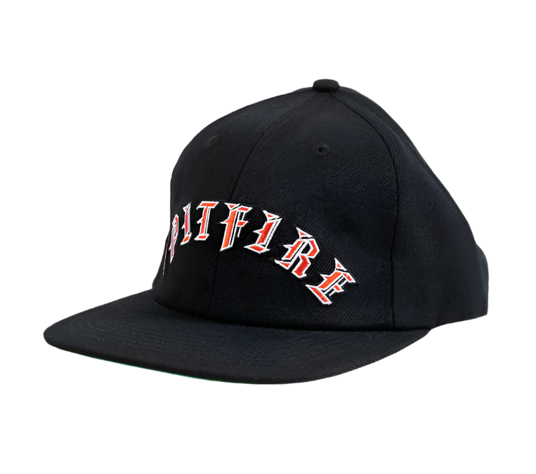 SPITFIRE Old E Arch adjustable cap - Black/Red