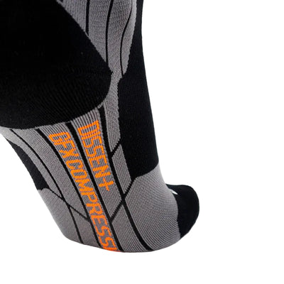 DISSENT Ski Genuflex Compression LoPro Padded sock - Unisex - Black