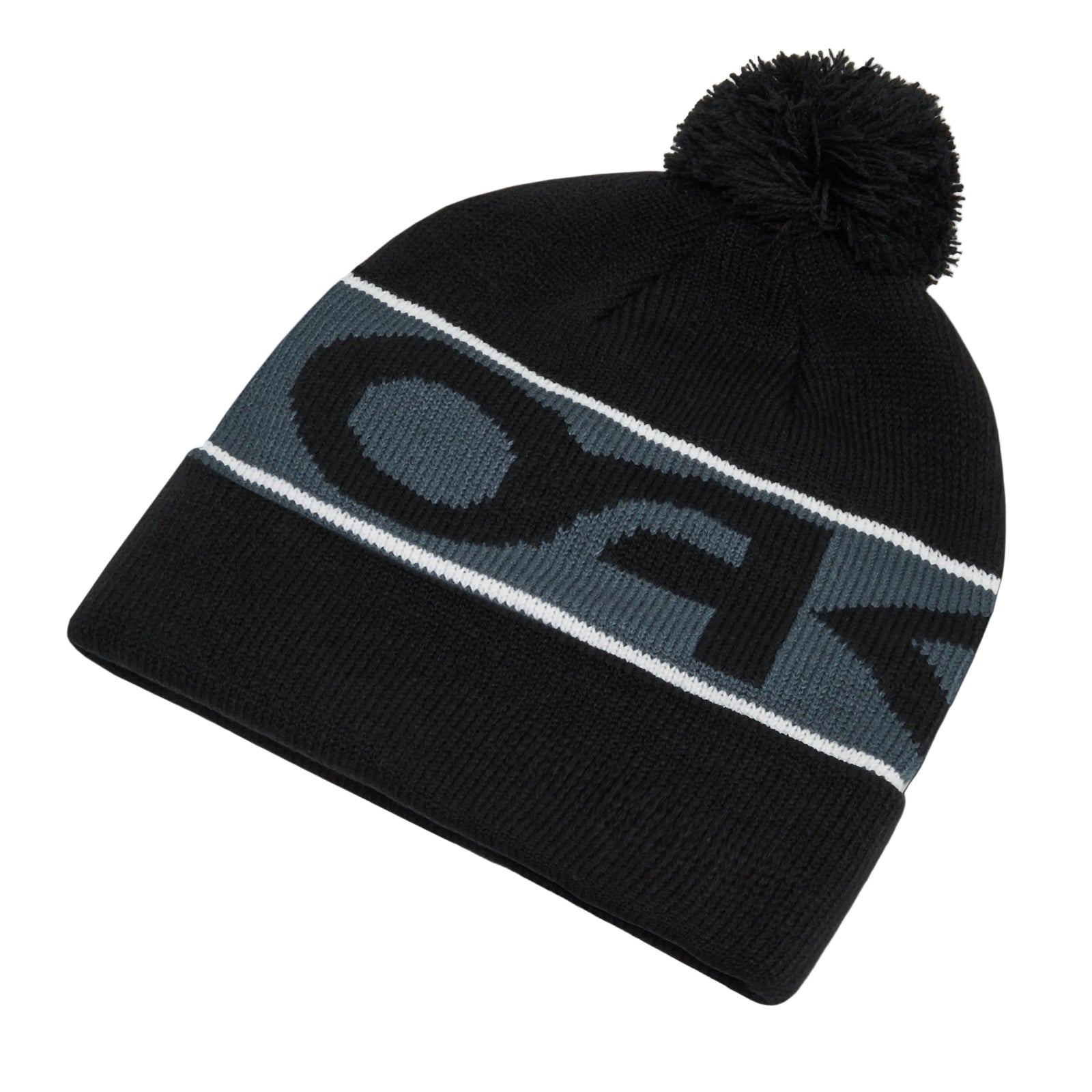 OAKLEY Factory Cuff Beanie - Black/White Logo