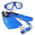 Land and Sea Adventurer Mask Snorkel And Fin Set - Small - Blue