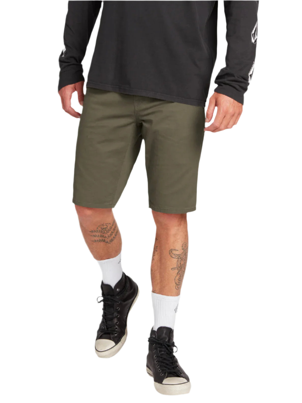 Volcom Solver Lite 5 Pocket Short - Army Green
