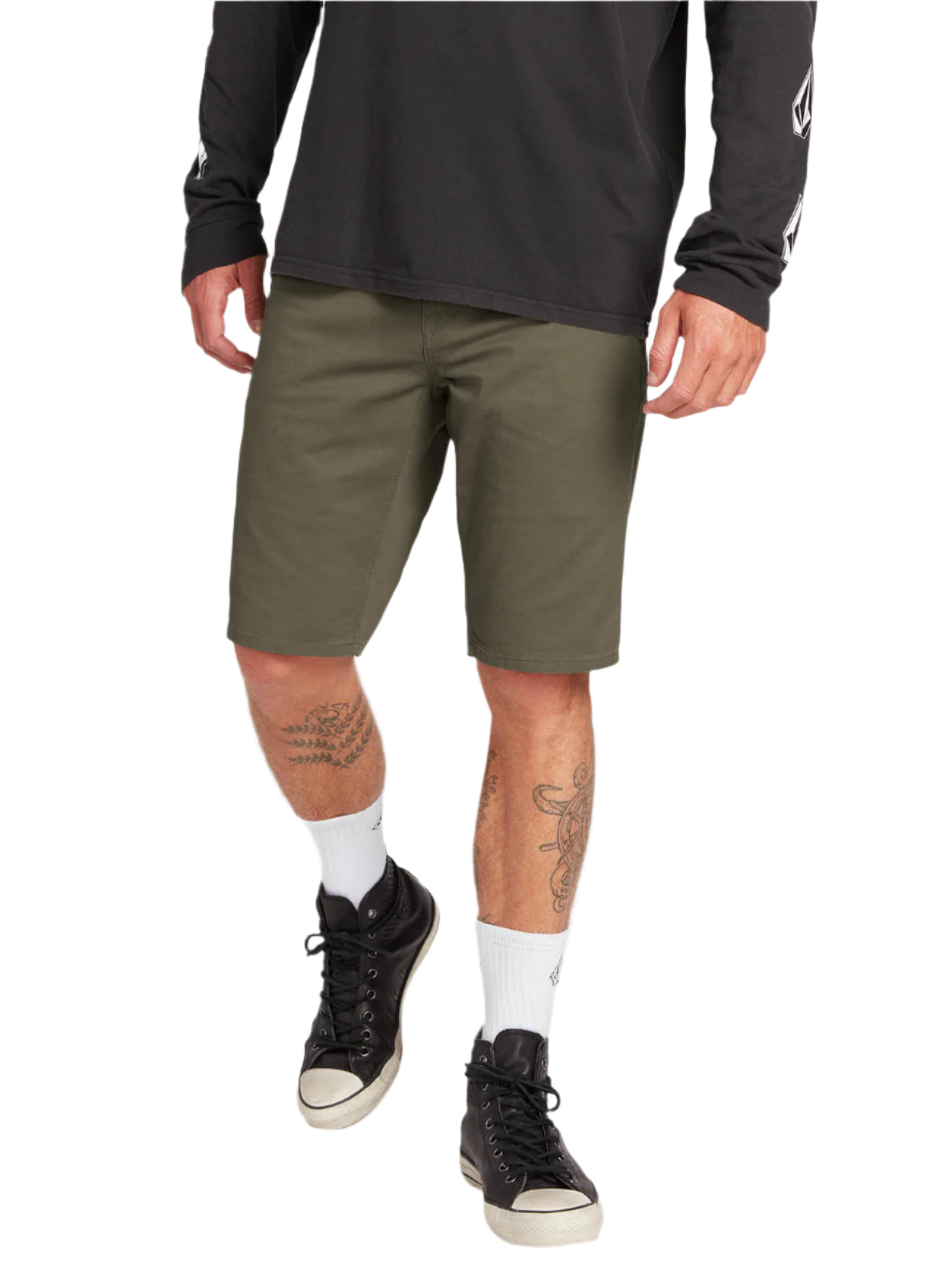Volcom Solver Lite 5 Pocket Short - Army Green