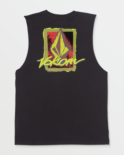 VOLCOM Frothy Postcard Sleevless Tee - Black