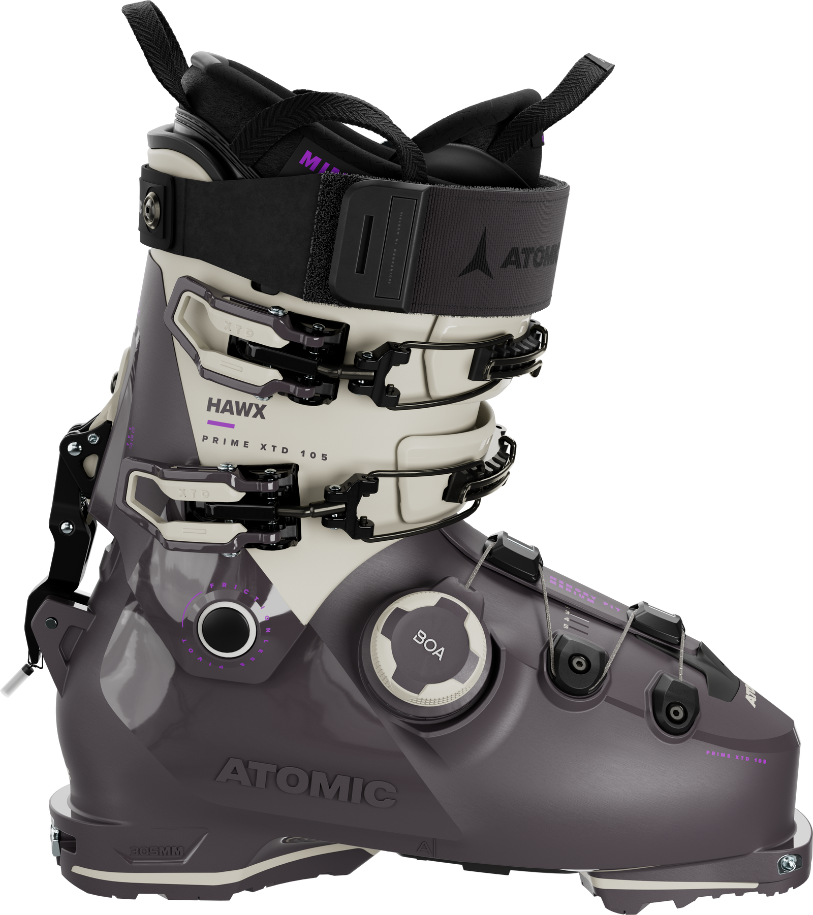 ATOMIC Hawx Prime 105 Boa ski boots - Womens - Black/Stone/Gold