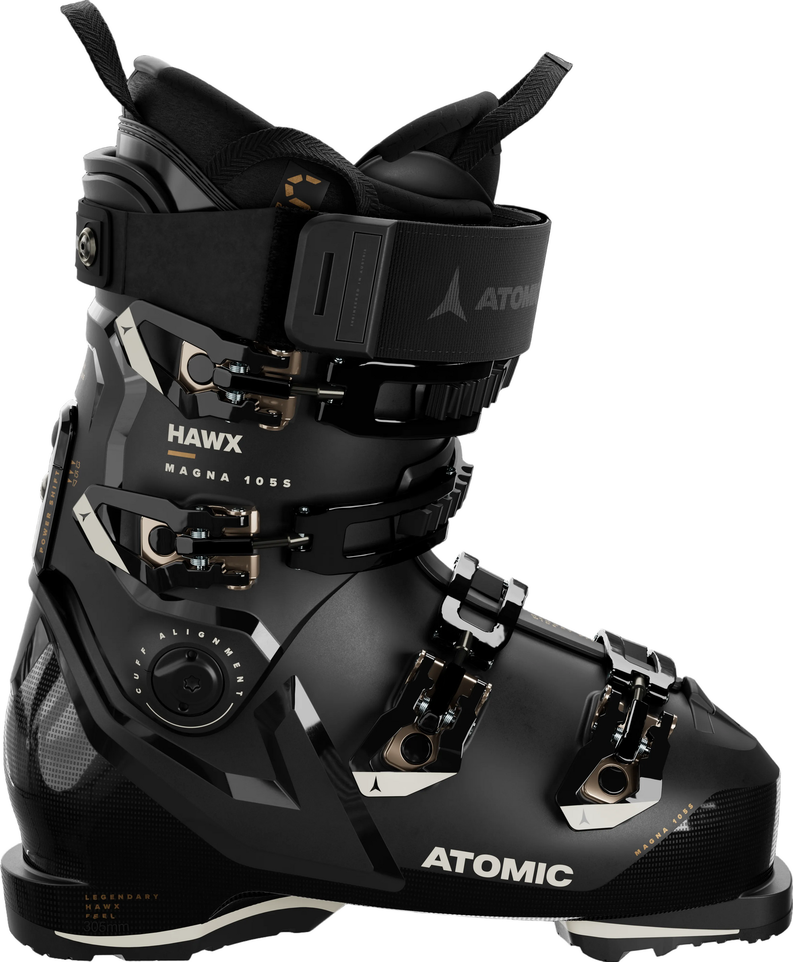 ATOMIC Hawx Magna 105 ski boots - Womens - Black/Stone/Gold