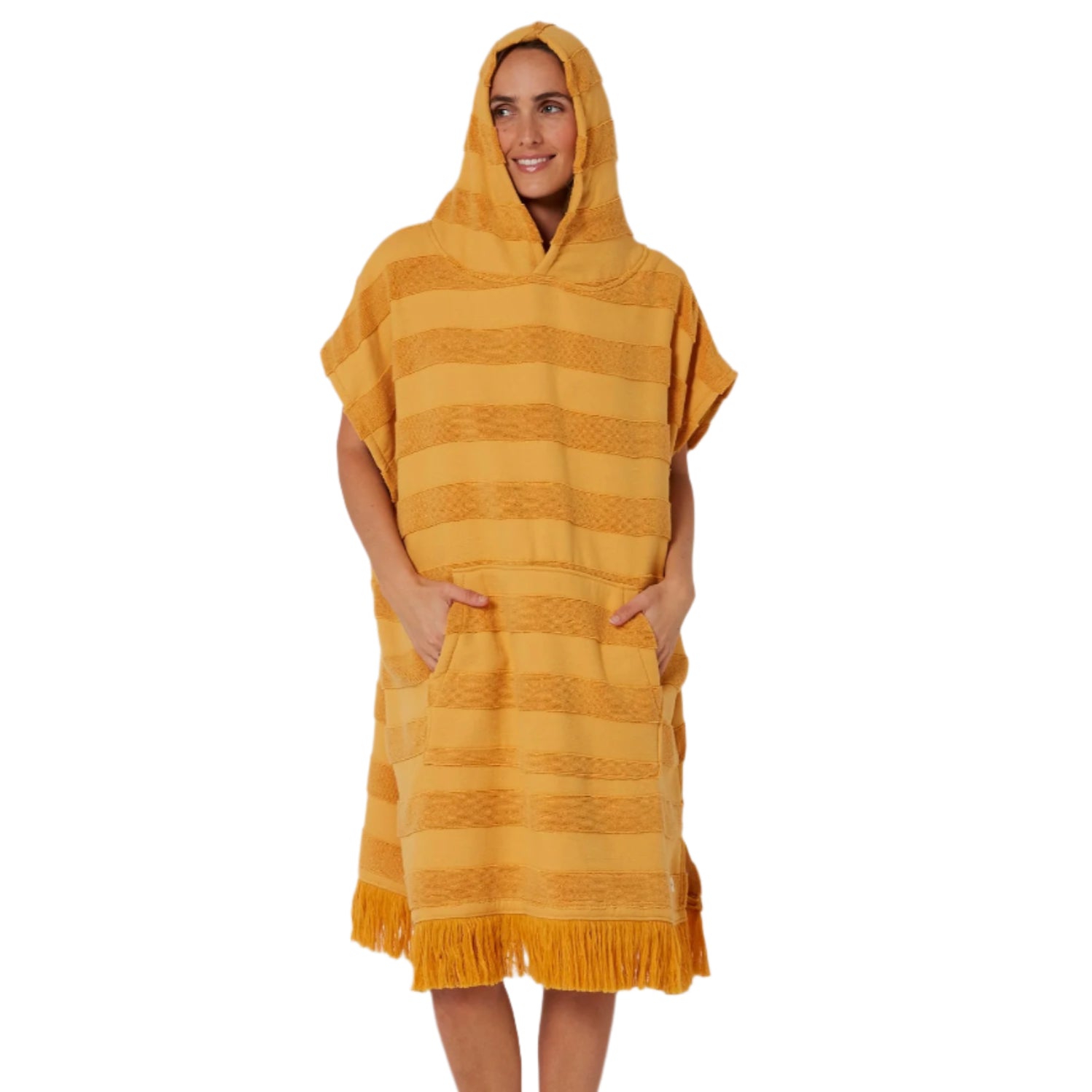 OCEAN AND EARTH Layz poncho - Womens - Gold