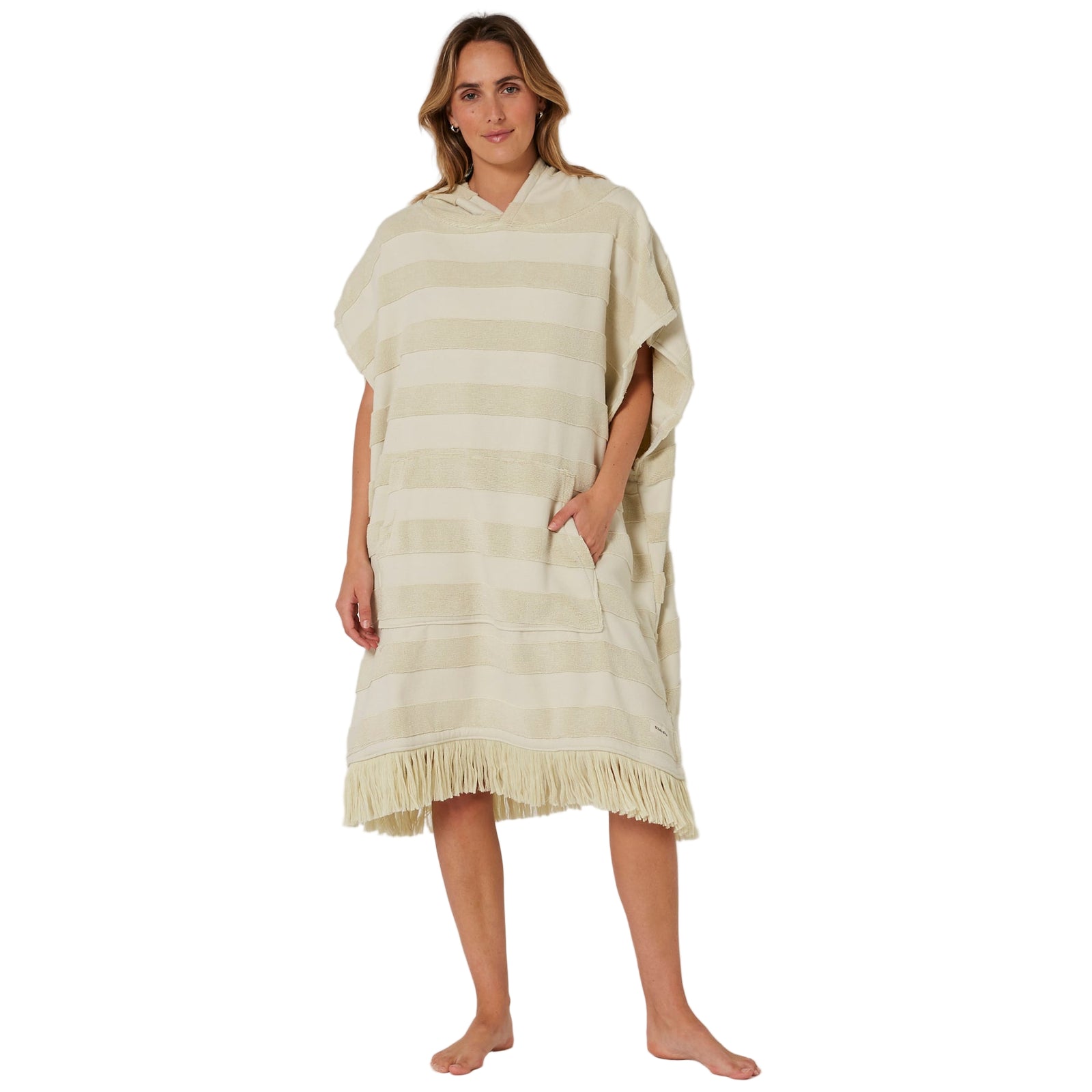 OCEAN AND EARTH Layz poncho - Womens - Sand