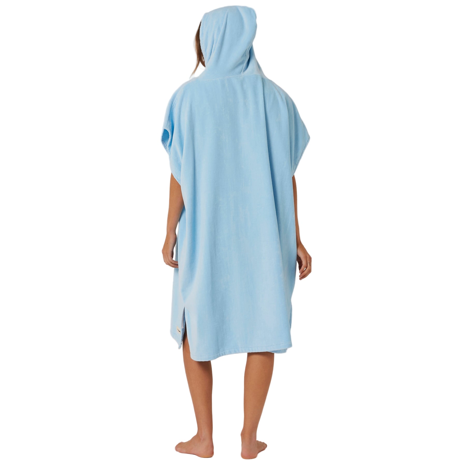 OCEAN AND EARTH Day Dream Hooded poncho - Womens - Pale Blue
