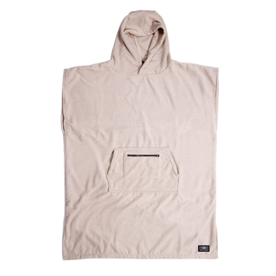 OCEAN & EARTH Lightweight Hooded Poncho - Taupe