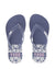 Roxy VivBlue/Whitea Stamp 2 Thongs Kids - Baja 