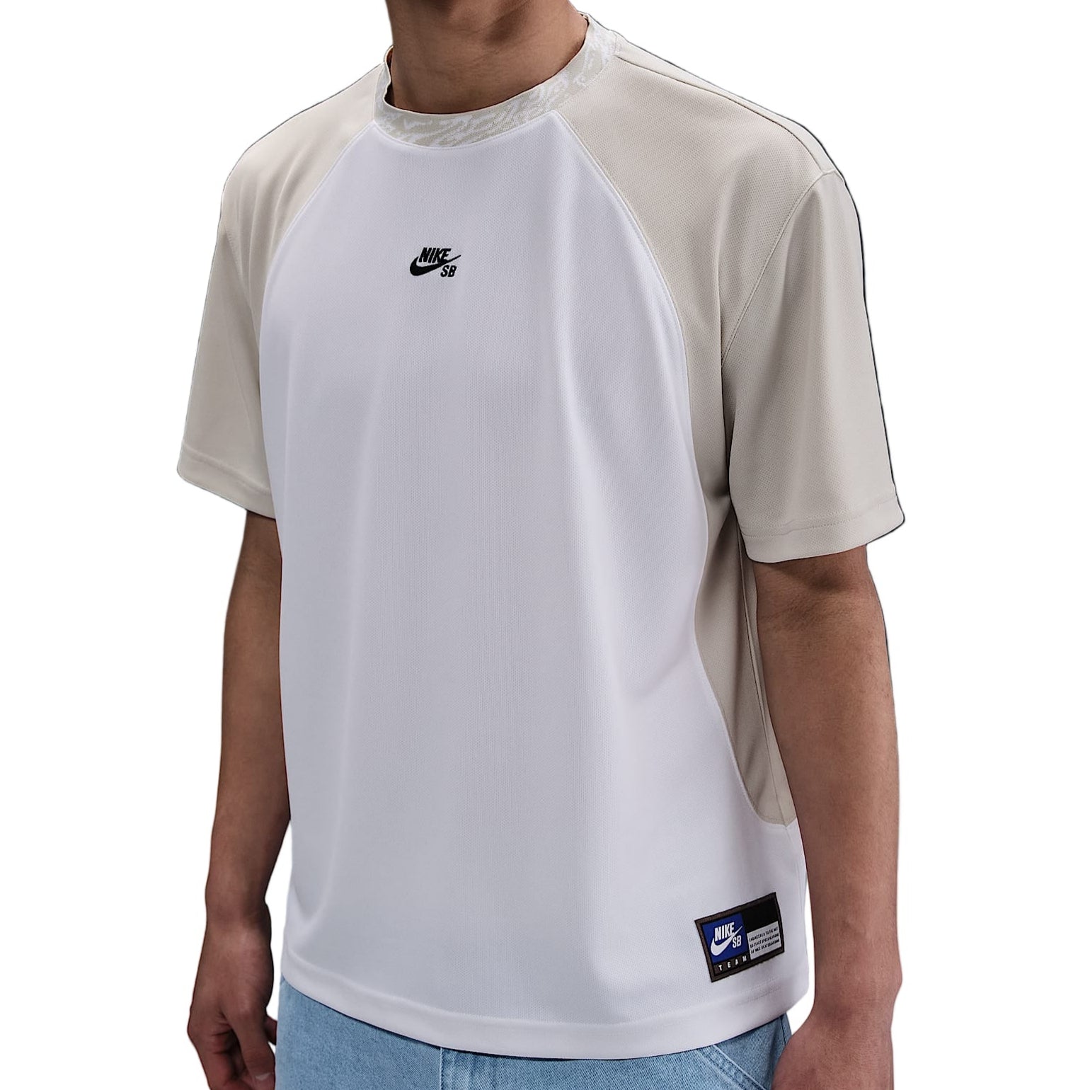 Nike SB Dri Fit Knit Jersey Mens - White/Light Bone/Black