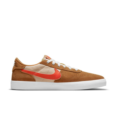 Nike SB Heritage Vulc shoes - Flax/Oatmeal/White/College Orange