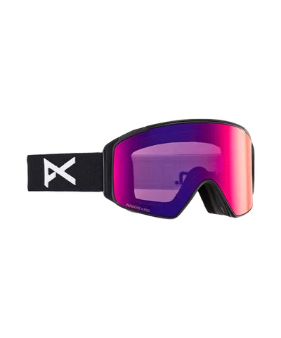 ANON M4S Cylindrical LB goggles - Black w/ Sunny Red