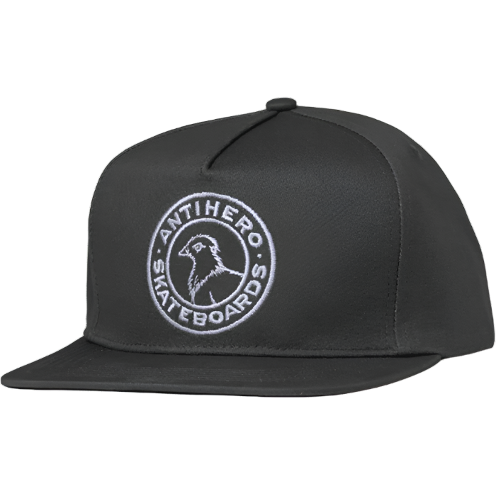 ANTIHERO Basic Pigeon Round adjustable cap - Charcoal