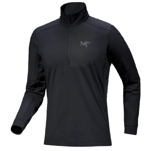 Arcteryx Rho LT Zip Neck Men's - Black