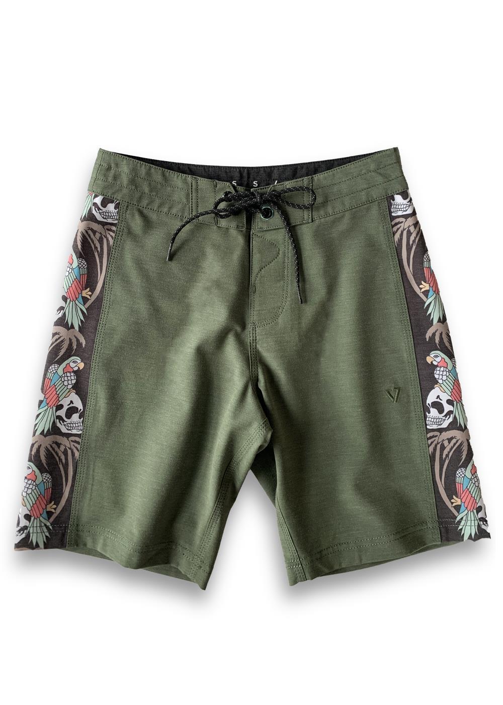 VISSLA Parrodise boardshorts 17 - Boys - Vintage Green