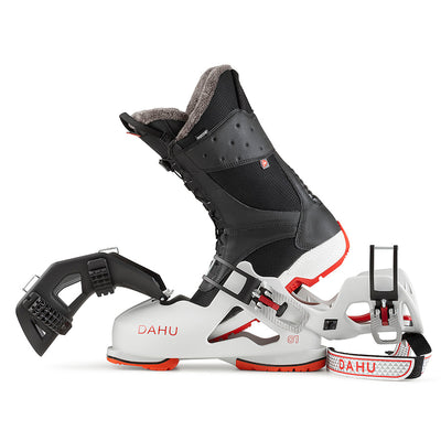 DAHU Ecorce 01 ski boots - Womens - Grey Black Red