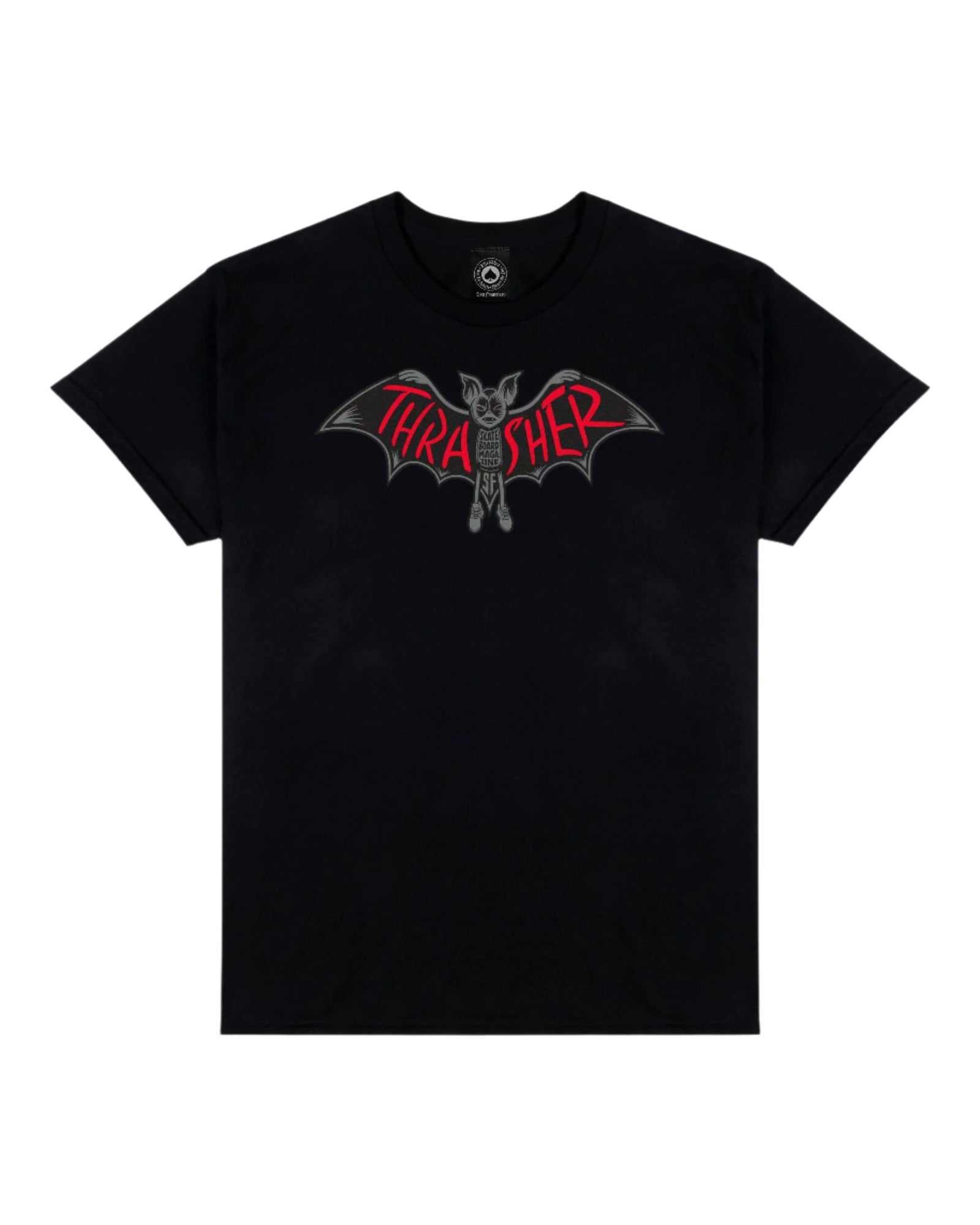 Thrasher Bat Tee - Black
