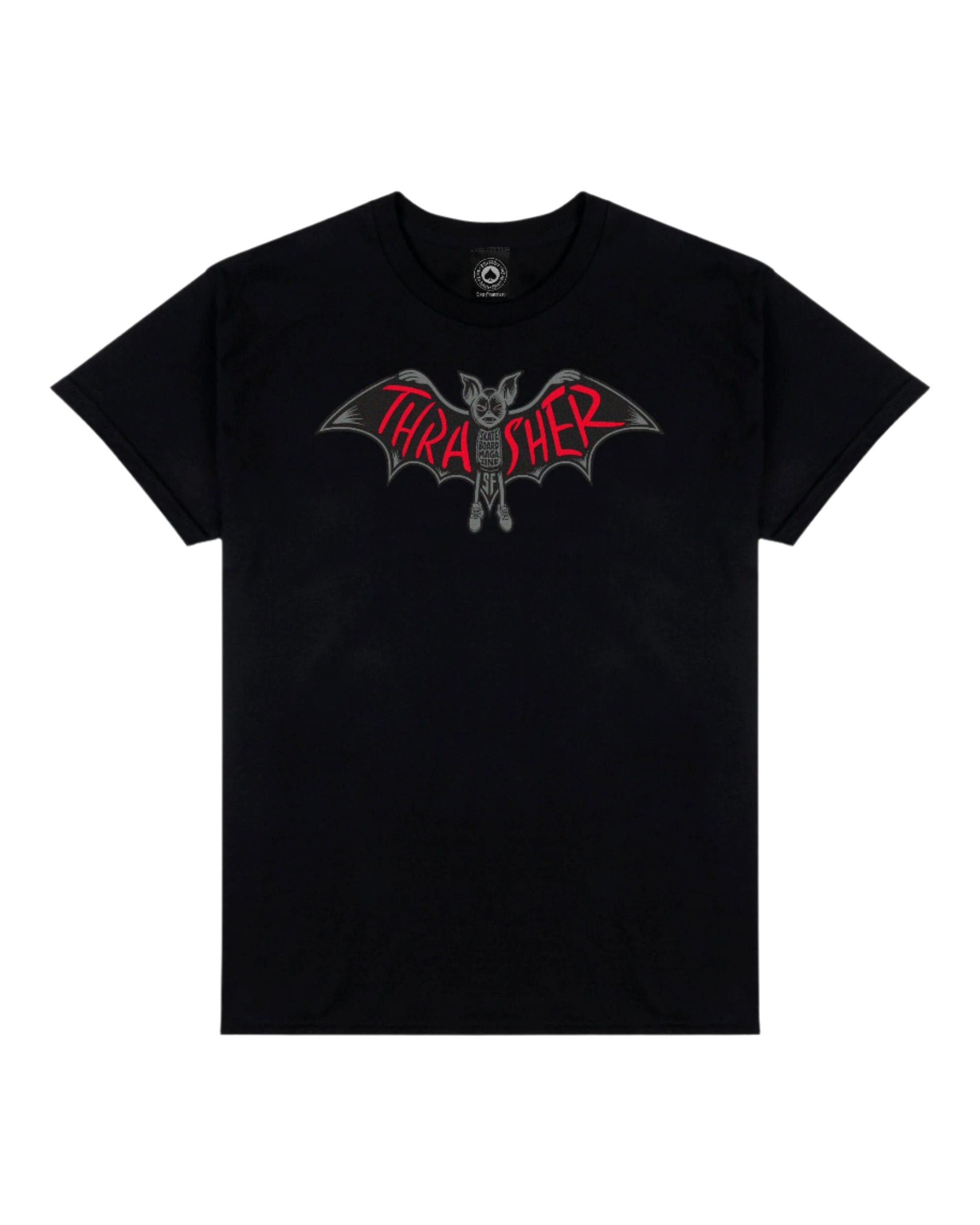 Thrasher Bat Tee - Black