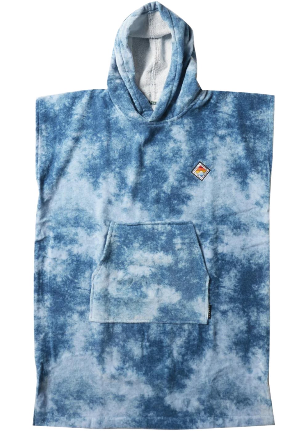 VISSLA Changing Towel Poncho boys - Blue Tie Dye