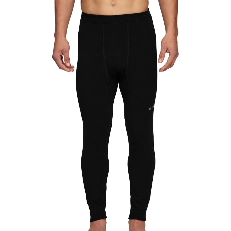 LE BENT Heavyweight Grid Fleece Pants - Mens - Black