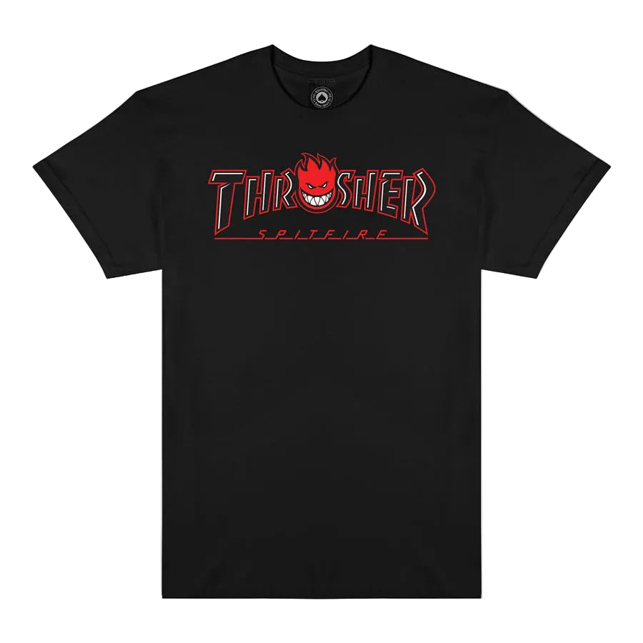 Thrasher x Spitfire Big Head T-shirt - Black