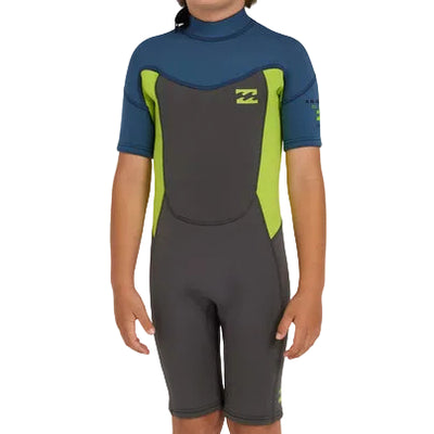 BILLABONG 202 Toddlers Absolute FL BZ SS Spring Suit - Fluro Lime
